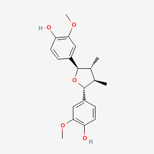 molecular formula C20H24O5 B1674047 Fragransin A2 CAS No. 112652-46-7