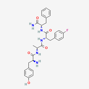 molecular formula C30H34FN5O5 B1674048 Frakefamide CAS No. 188196-22-7