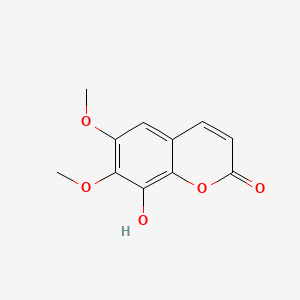 molecular formula C11H10O5 B1674052 白蜡素 CAS No. 525-21-3