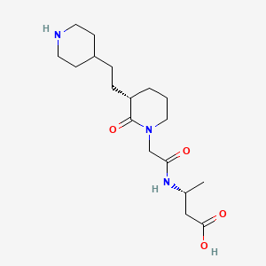 molecular formula C18H31N3O4 B1674055 L-734217 CAS No. 146144-48-1