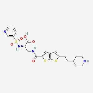 molecular formula C22H26N4O5S3 B1674067 L-739758 