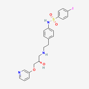 molecular formula C22H24IN3O4S B1674080 L-749372 CAS No. 159183-70-7