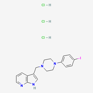 molecular formula C18H22Cl3IN4 B1674081 L-750,667 trihydrochloride CAS No. 1021868-80-3