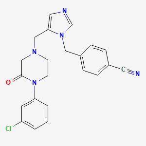 molecular formula C22H20ClN5O B1674100 L-778123 CAS No. 183499-57-2