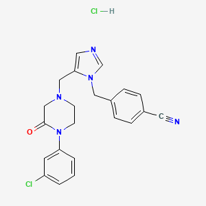 molecular formula C22H21Cl2N5O B1674101 L-778123 hydrochloride CAS No. 253863-00-2
