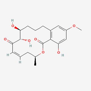 molecular formula C19H24O7 B1674103 Desepoxyhypothemycin CAS No. 791807-02-8