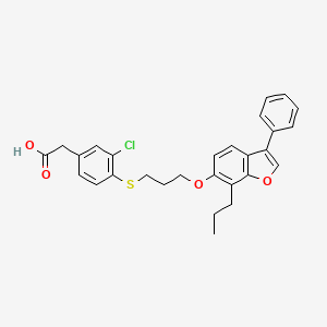 molecular formula C28H27ClO4S B1674105 L-796449 CAS No. 194608-80-5