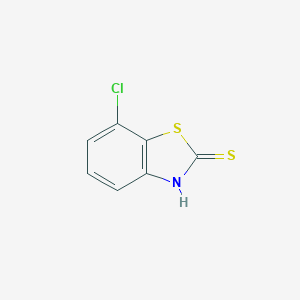 molecular formula C7H4ClNS2 B167411 7-Chloro-2-mercaptobenzothiazole CAS No. 1849-73-6