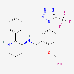 molecular formula C21H22F318FN6O B1674115 [18F]-Spa-RQ CAS No. 262598-99-2