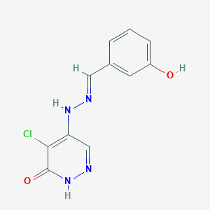 molecular formula C11H9ClN4O2 B1674116 L82-G17 