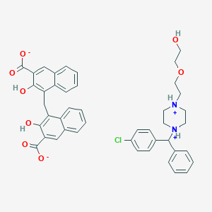 molecular formula C44H43ClN2O8 B1674118 Hydroxyzine pamoate CAS No. 10246-75-0