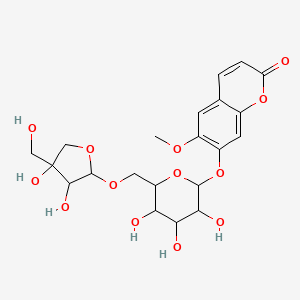 molecular formula C21H26O13 B1674121 Hymexelsin CAS No. 117842-09-8