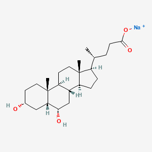 molecular formula C24H39NaO4 B1674122 Hyodeoxycholic Acid Sodium Salt CAS No. 10421-49-5