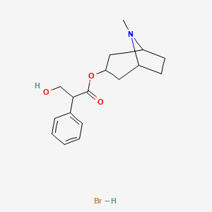 molecular formula C17H24BrNO3 B1674124 Hyoscyamine hydrobromide CAS No. 306-03-6