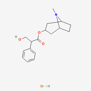 molecular formula C17H24BrNO3 B1674124 Daturine Hydrobromide CAS No. 306-03-6
