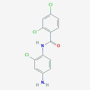 molecular formula C13H9Cl3N2O B1674127 n-(4-Amino-2-chlorophenyl)-2,4-dichlorobenzamide CAS No. 42480-64-8