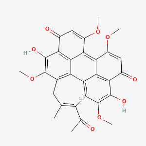 molecular formula C30H24O9 B1674128 Hypocrellin b CAS No. 123940-54-5