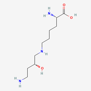 molecular formula C10H23N3O3 B1674131 N(6)-(4-Amino-2-hydroxybutyl)-L-lysine CAS No. 34994-11-1