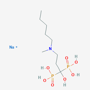 molecular formula C9H24NNaO8P2 B1674143 Ibandronate Sodium CAS No. 138926-19-9