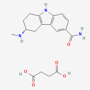 molecular formula C18H23N3O5 B1674160 Frovatriptan Succinate CAS No. 158930-09-7