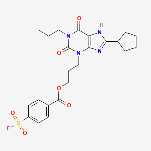 molecular formula C23H27FN4O6S B1674165 FSCPX CAS No. 156547-56-7