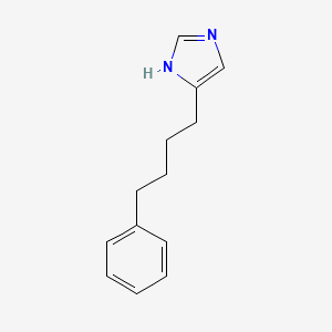 molecular formula C13H16N2 B1674171 4-(4-phenylbutyl)-3H-imidazole CAS No. 184023-52-7