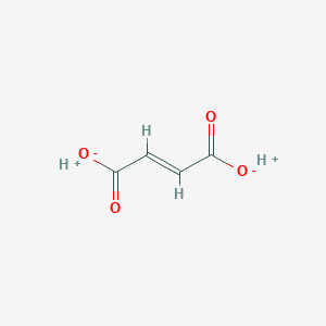 molecular formula C4H4O4<br>C4H4O4<br>COOH-CH=CHCOOH B1674181 Fumaric Acid CAS No. 110-17-8
