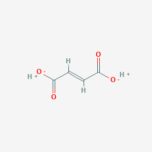 molecular formula C4H4O4<br>C4H4O4<br>COOH-CH=CHCOOH B1674181 Fumaric acid CAS No. 110-17-8