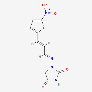molecular formula C10H8N4O5 B1674188 Furagin CAS No. 1672-88-4