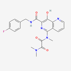 molecular formula C21H20FN5O4 B1674198 Unii-O168onk0IG CAS No. 410545-90-3