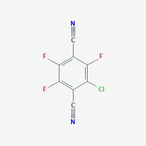 molecular formula C8ClF3N2 B167420 3-Chloro-2,5,6-trifluoro-1,4-benzenedicarbonitrile CAS No. 1929-68-6