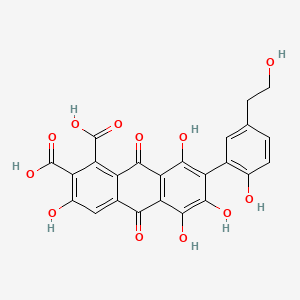 molecular formula C24H16O12 B1674213 laccaic acid B CAS No. 17249-00-2