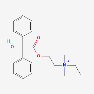 molecular formula C20H26NO3+ B1674216 Lachesine CAS No. 15209-00-4