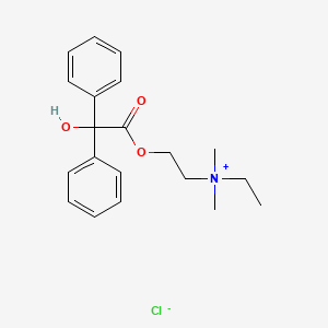 molecular formula C20H26ClNO3 B1674217 Lachesine chloride CAS No. 1164-38-1