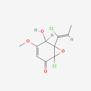molecular formula C10H10Cl2O4 B1674218 Lachnumon CAS No. 150671-02-6