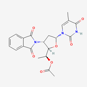 molecular formula C21H21N3O7 B1674223 L-Acosamine nucleoside CAS No. 136035-09-1