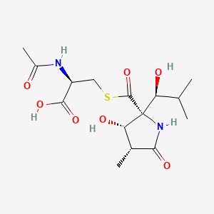 molecular formula C15H24N2O7S B1674225 Lactacystin CAS No. 133343-34-7