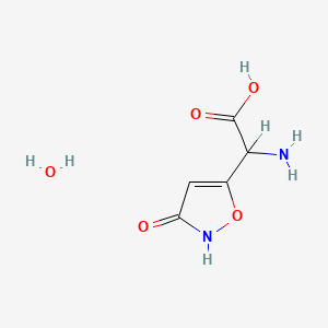 molecular formula C5H8N2O5 B1674235 Ibotenic acid hydrate CAS No. 60573-88-8
