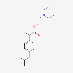 molecular formula C19H31NO2 B1674243 Ibuprofen diethylaminoethyl ester CAS No. 64622-41-9