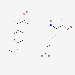 molecular formula C19H32N2O4 B1674245 Ibuprofen Lysine CAS No. 57469-77-9