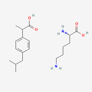 molecular formula C19H32N2O4 B1674245 布洛芬赖氨酸 CAS No. 57469-77-9