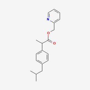 molecular formula C19H23NO2 B1674246 Ibuprofen piconol CAS No. 64622-45-3