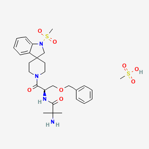 molecular formula C28H40N4O8S2 B1674248 Ibutamoren Mesylate CAS No. 159752-10-0