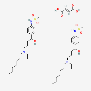 molecular formula C44H76N4O10S2 B1674249 Ibutilide fumarate CAS No. 122647-32-9