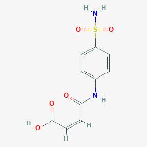 molecular formula C10H10N2O5S B167425 (Z)-4-oxo-4-((4-sulfamoylphenyl)amino)but-2-enoic acid CAS No. 1886-79-9