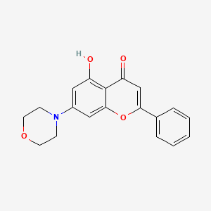 molecular formula C19H17NO4 B1674251 5-Hydroxy-7-morpholin-4-yl-2-phenyl-chromen-4-one CAS No. 404011-02-5