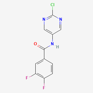 molecular formula C11H6ClF2N3O B1674252 N-(2-Chloro-5-pyrimidinyl)-3,4-difluorobenzamide CAS No. 582323-16-8