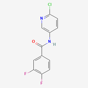 molecular formula C12H7ClF2N2O B1674255 N-(6-氯吡啶-3-基)-3,4-二氟苯甲酰胺 CAS No. 325457-89-4