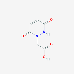 molecular formula C6H6N2O4 B167427 (3,6-dioxo-3,6-dihydropyridazin-1(2H)-yl)acetic acid CAS No. 10158-72-2