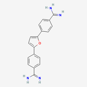 molecular formula C18H16N4O B1674271 Furamidine dihydrochloride CAS No. 73819-26-8
